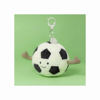 Jellycat Amuseables Sports Football Bag Charm Australia | 574901UCR